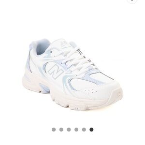 New Balance 530 Athletic Shoe - Big Kid - White / Blue Oasis